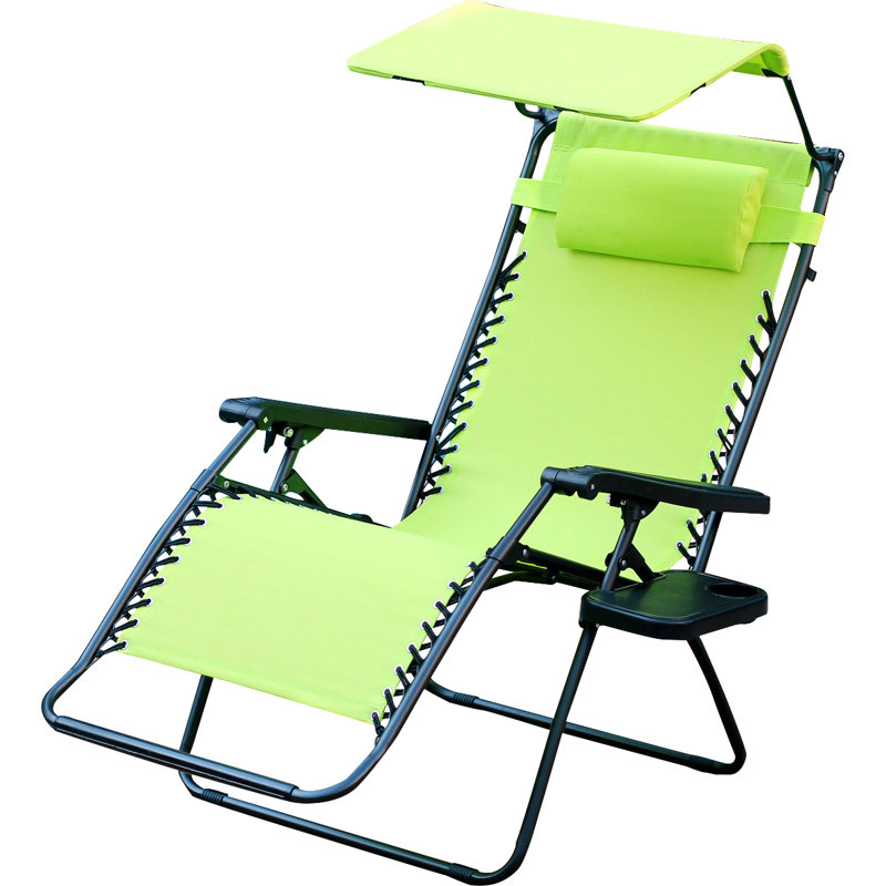 Johns Folding Zero Gravity Chair, Lime Green