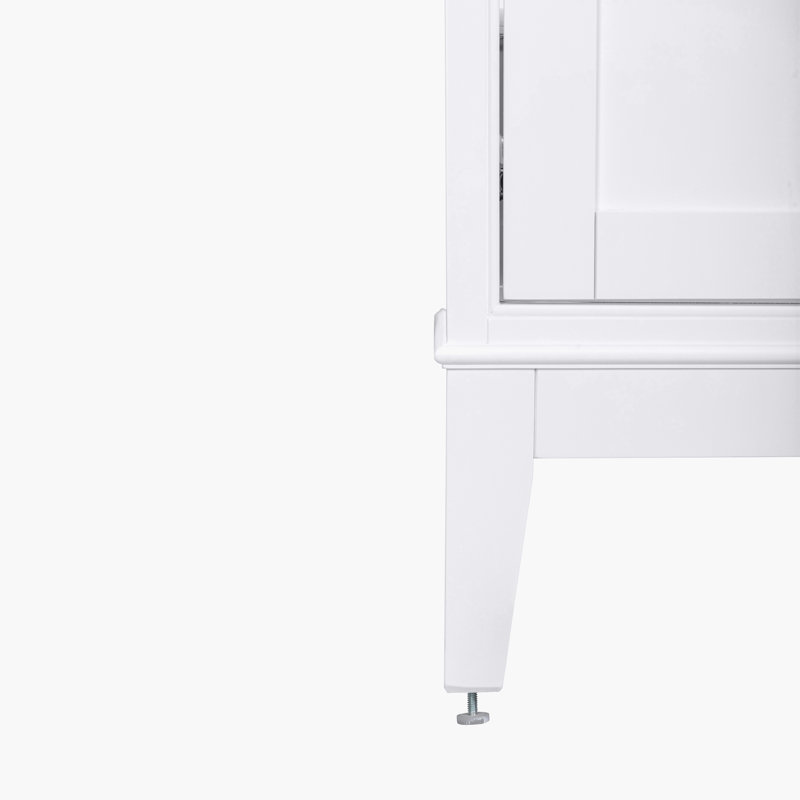Madison 36" Single Bathroom Vanity with Carrara Marble Top, White, Cala White