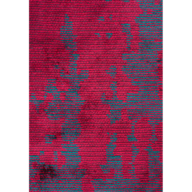 Ambriana Abstract Hand Loom Indoor / Outdoor Area Rug, Rectangle 7'10" x 9'10"