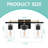 3-Light Modern Bathroom Vanity Light | Black And Gold Finish With Clear Glass Shades-1361519322-1364296624