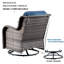 Ensemble de conversation en osier / rotin pour 7 personnes avec coussins Cracraft-1624367300