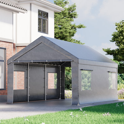 12 pi. L 20 pi. Garage portatif D Car Canop