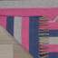 Tapis rose / bleu tissé à la main à motif sud-ouest Huntingburg-24415200