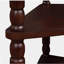 Petite table de coin triangulaire de 33,8 pouces, idéale pour les petits espaces / salons, table de coin en bois, table de coin à trois niveaux avec pieds en bois massif-959492795