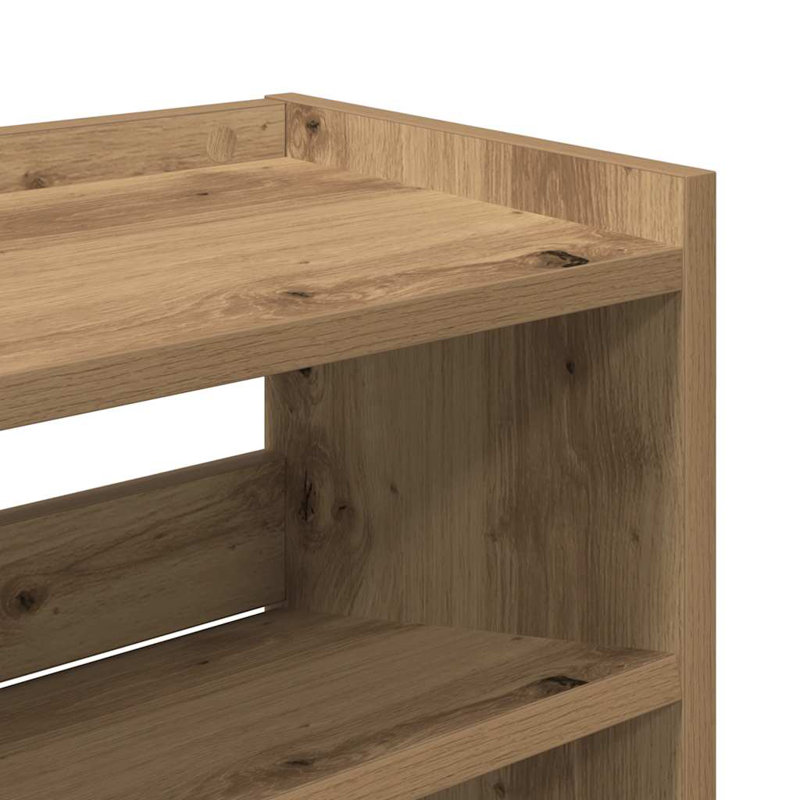 15 Pair Shoe Rack, Artisan Oak