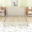 Lit plateforme tapissier en velours avec pieds-687277874