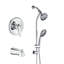 Pomme de douche à pluie murale 5 pouces avec douche à main et remplisseur multifonction Topcraft-125562385