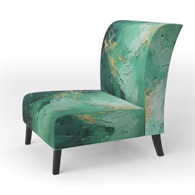 Fauteuil de chambre en velours de 21 po de largeur