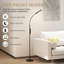 HOMCOM LED Floor Lamp Remote & Touch Control Stepless Dimmable Black