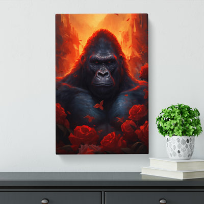 Gorilla Romanticism - Wrapped Canvas