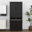 Armoire de rangement pour salle de bain avec 2 paniers à linge inclinables, armoire de salle de bain en bois avec tiroirs, portes et tablettes réglables-1422546939
