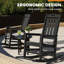 Chaises berçantes d'extérieur en PEHD pour patio-552783075