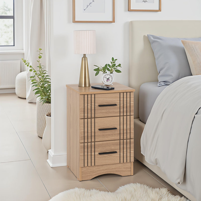 Tannah 40cm W Manufactured Wood Bedside Table