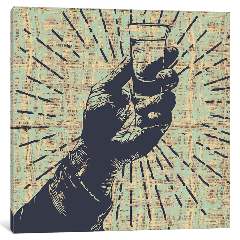 " Shots! Shots! Shots! " by Kyle Mosher, 26" H x 26" W x 1.5" D