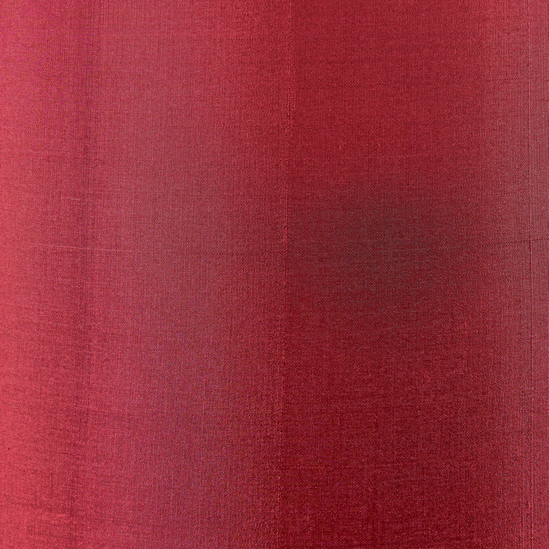 Silk Drum Lamp Shade ( Uno ) in Red, 26cm H x 45cm W x 45cm D