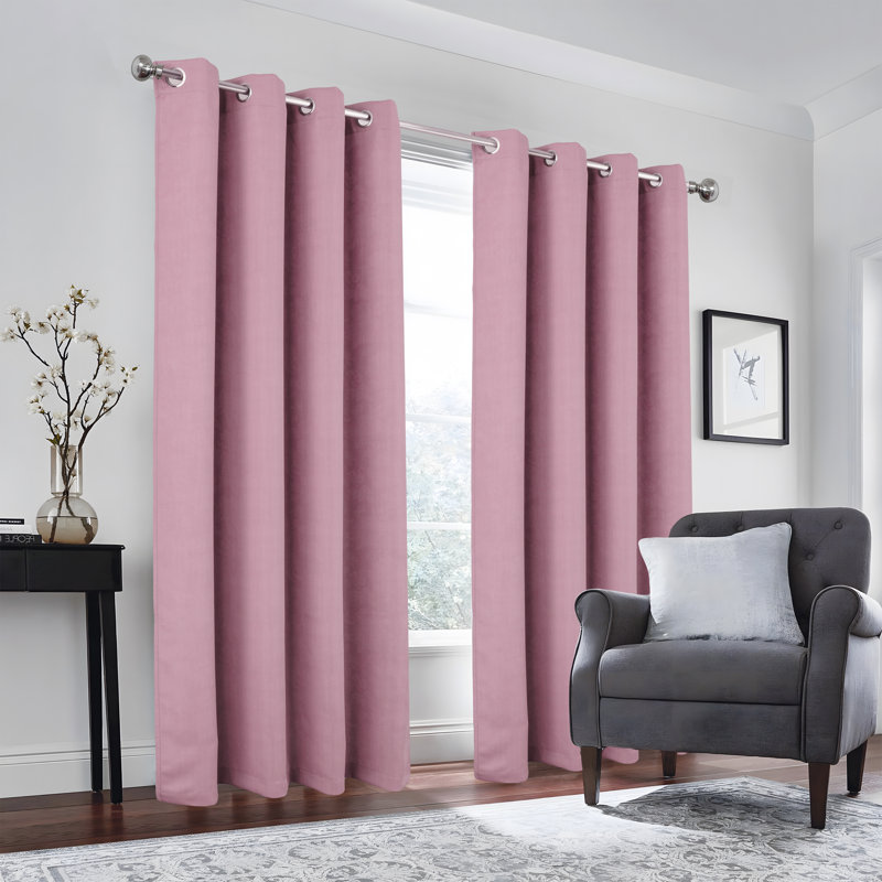 Rideau de fenêtre obscurcissant Eloise, L 52 po x L 90 po, Mauve
