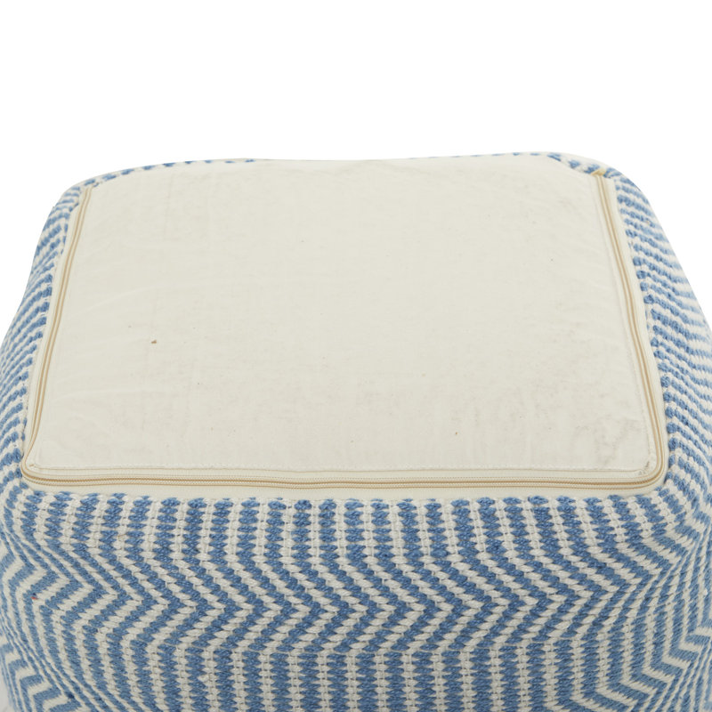 Pouf en tissu Fauver Cole and Grey Bohemian, Bleu