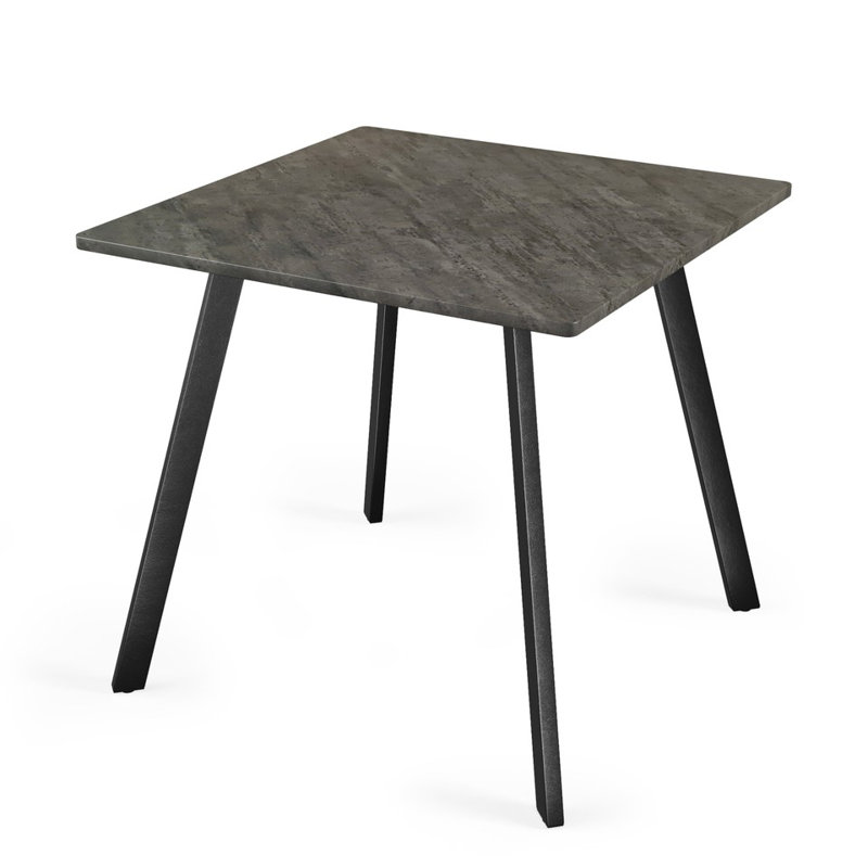 Solid Wood Dining Table, Slate Grey