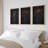 Grunge Moody Flower Minimalist Floral and Botanical Framed Canvas 3 Pieces Set Print Wall Art-91875207-91875205