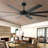 72 Inch Ceiling Fans No Light With Remote Control, 8 Reversible Blade, Quiet Dc Motor, Timer Function, 6-speed, Industrial Ceiling Fan For Bedroom Home Kitchen (black)