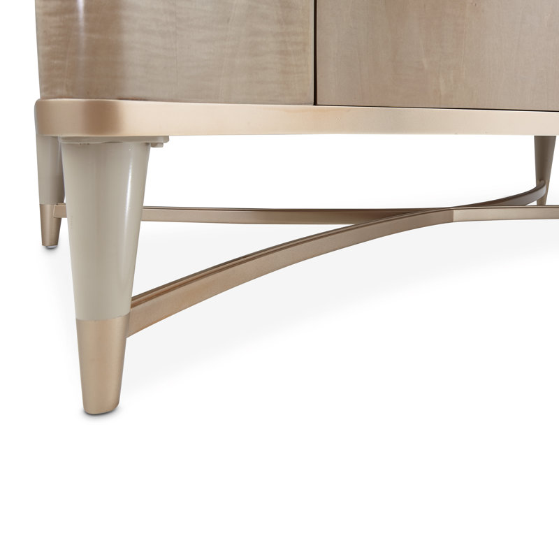 Malibu Crest Marble Coffee Table, Blush/Chardonnay/Creamy Pearl