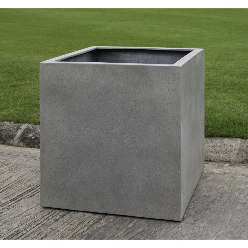 Farnley Planter Box, 23.5" H x 23.5" W x 23.5" D, Stone Gray Lite, 1