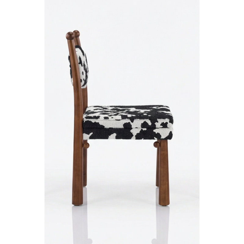 Chaise Kenyatta Bol Sant, Blanc / noir , 1, Noyer
