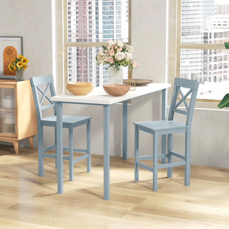 Tabouret de comptoir 23,7 po Kenjuan, Gris