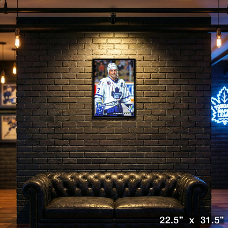 Doug Gilmour, toile des Maple Leafs de Toronto, toile encadrée