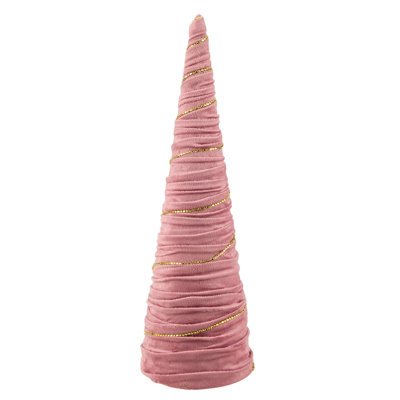 Arbre de Noël 15,25 po avec guirlande dorée
