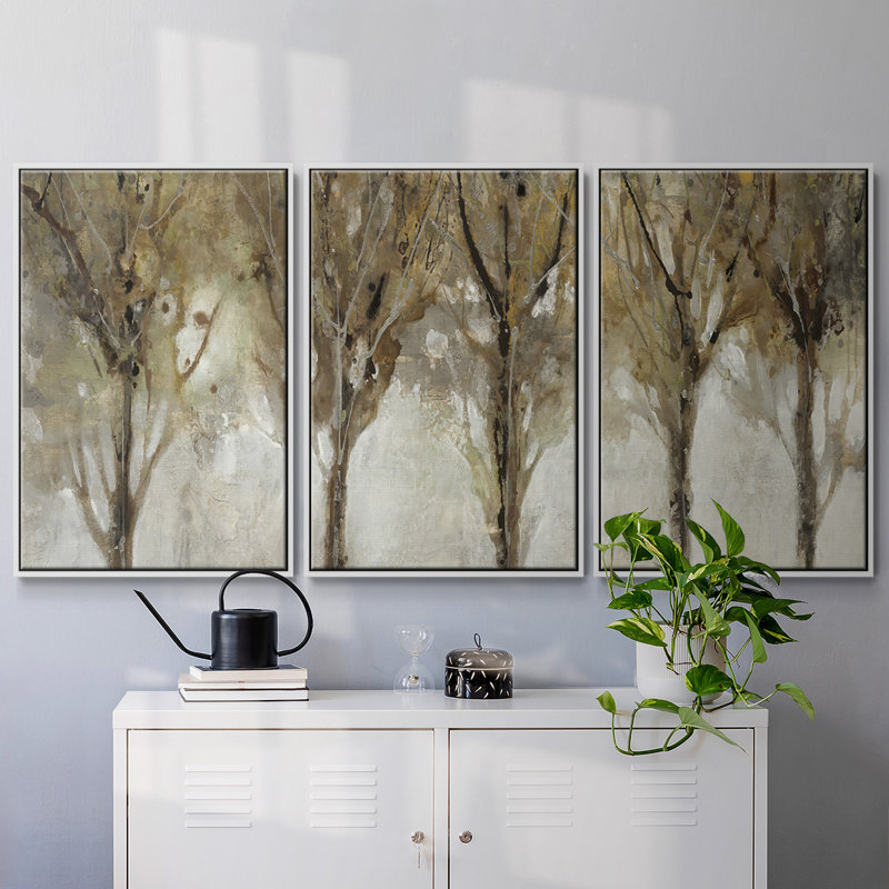 «Seeing The Light» 3 pièces, Blanc, H 24 po x l 48 po x P 2 po