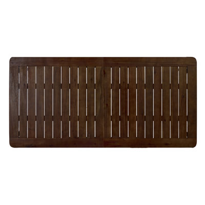 Table de salle à manger rectangulaire en acacia, l 68,9 po