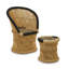 Naim Wicker Outdoor Armless Lounge Chair