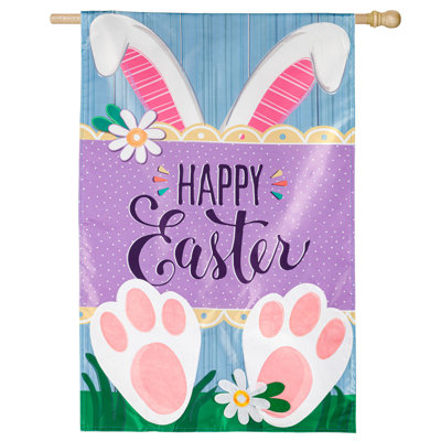Ibone Double Sided 44'' H x 28'' W Nylon Easter House Flag
