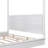 Wood LED Canopy Bed ,Canopy Platform Bed With Support Slats, No Box Spring Needed-2003134469