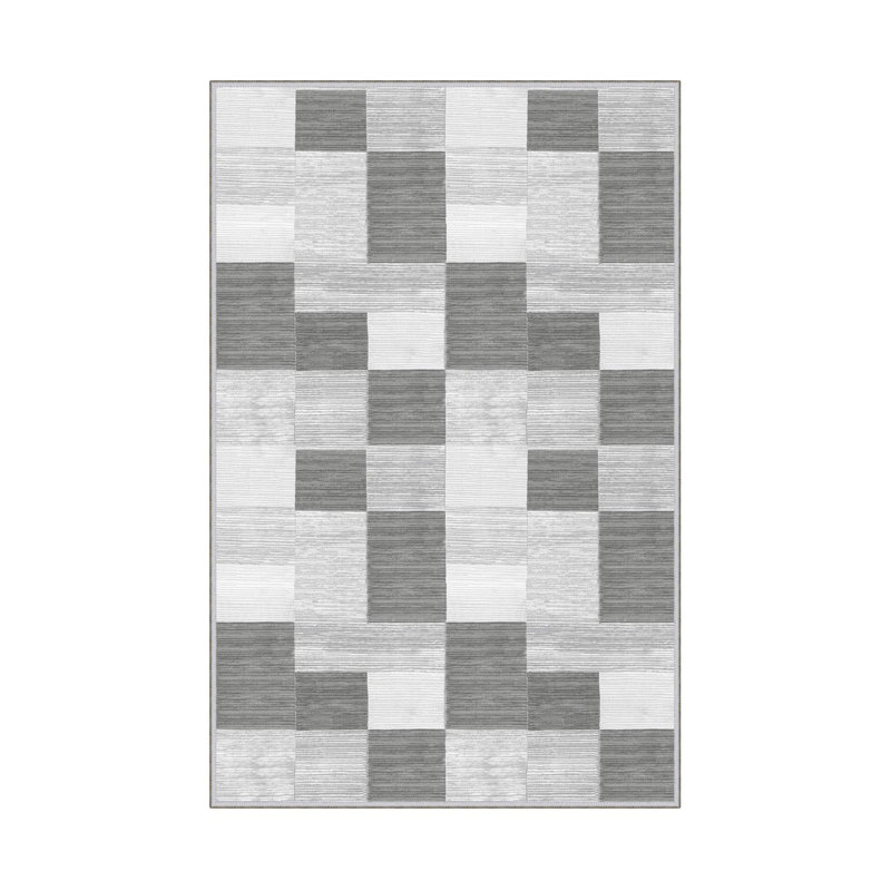 Premium Hall Carpet, 2.6 x 4.9 Feet, 100% Polyester, 650 gr/m² | Antibacterial, Non-Slip PVC Dot Underside, 0.3 in Pile Height | Machine Washable, 3D Digital Print, Durable & Stylish for Home Décor