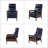 Branstetter 28.5" Wide Mid-Century Modern Faux Leather Recliner with Solid Wood Frame (Set of 2)-94559857