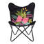  Fauteuil papillon noir tropical