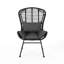 Chaise d'extérieur grise avec structure et doublure en fer Relax-1539720503-1539720490
