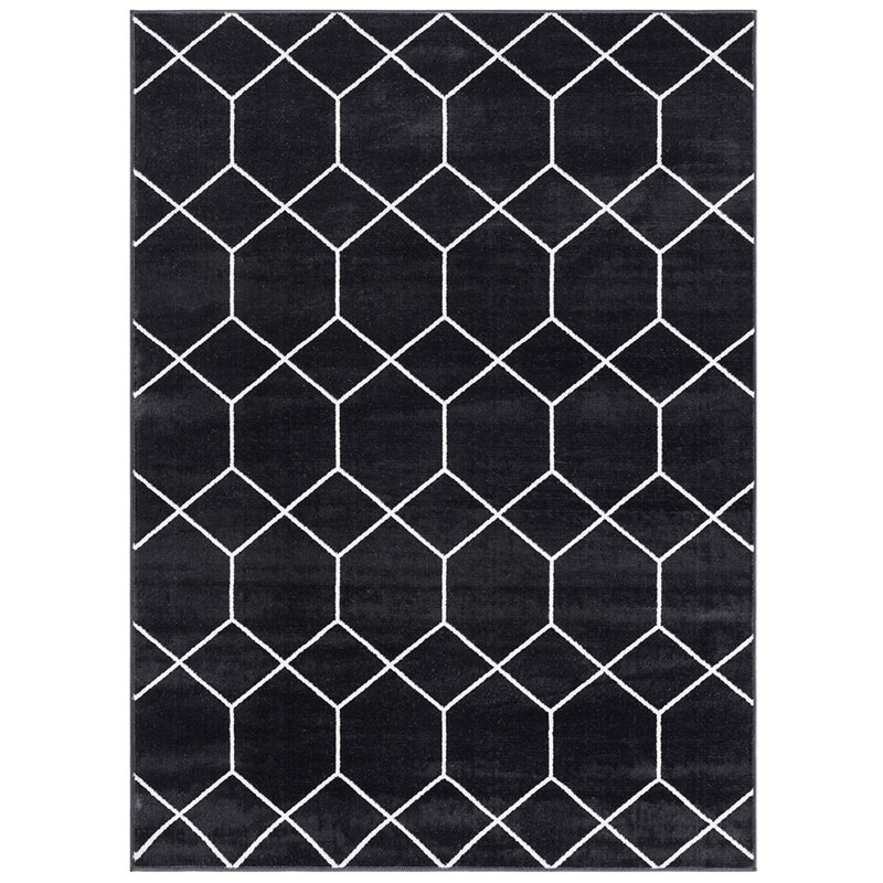 Tapis tissé à la machine Trellis, Rectangle 8 pi x 10 pi