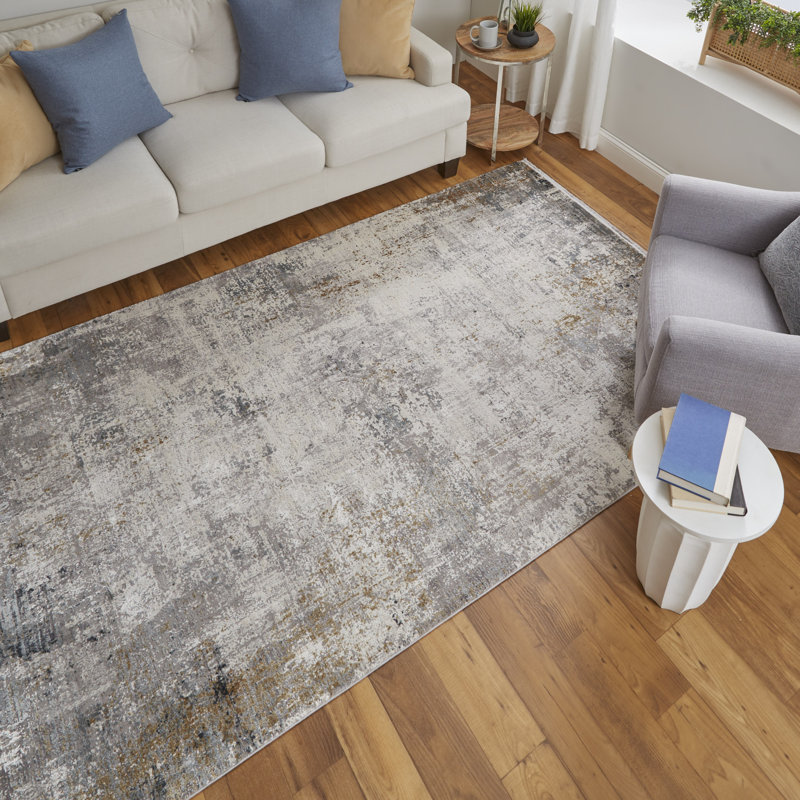 Whitten Abstract Indoor Rug, Rectangle 6'6" x 9'6"