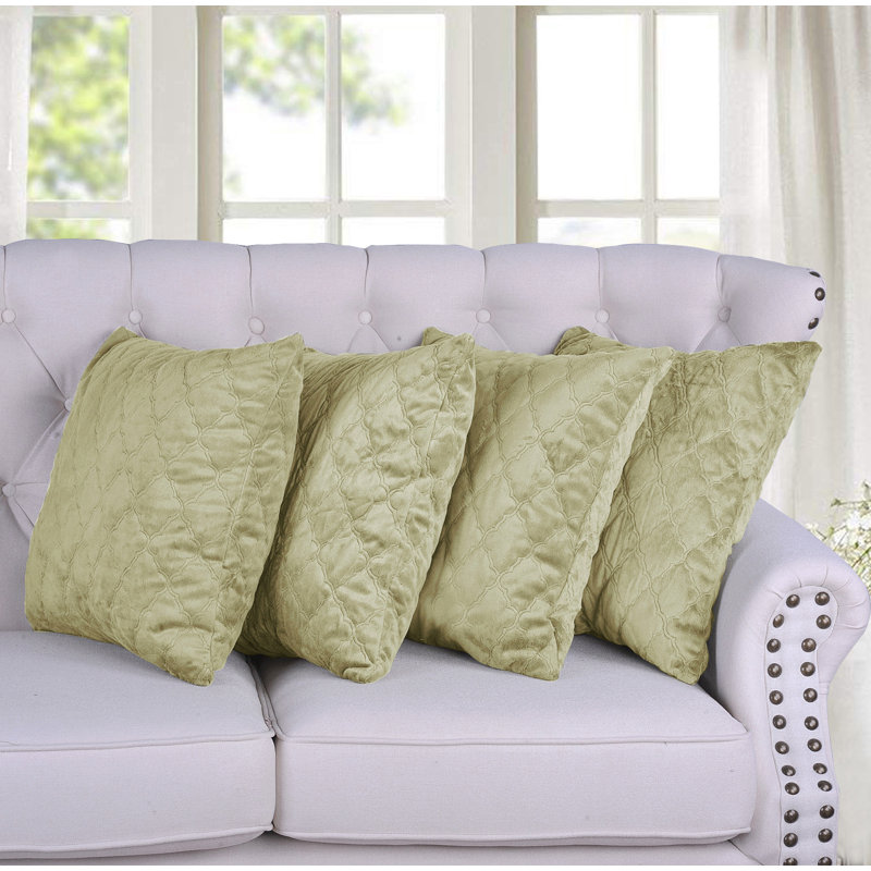 Housses de coussin décoratif en micro-vison, Foin