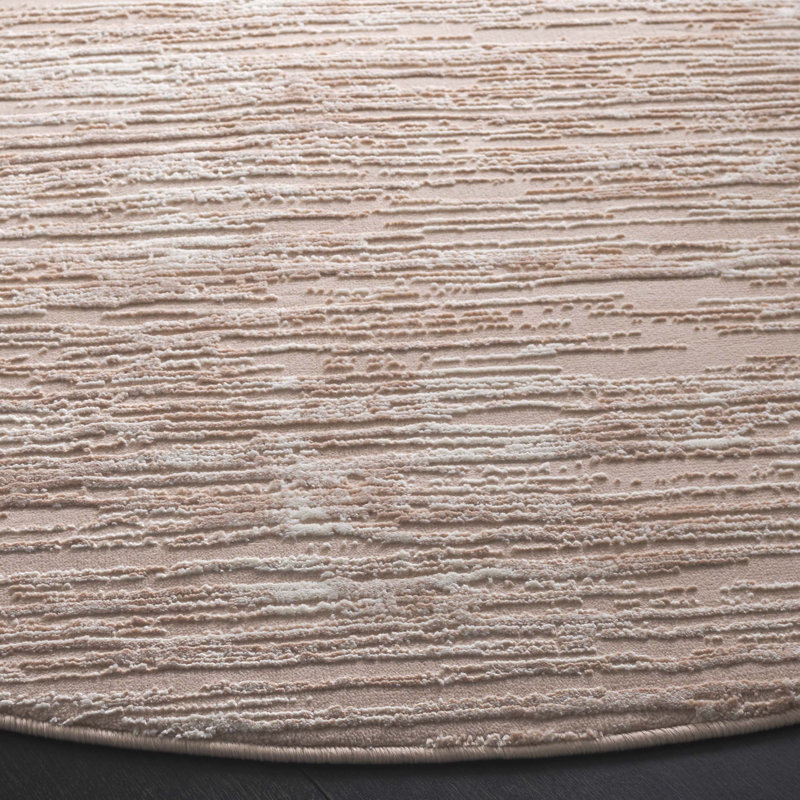 Latorsha Performance Abstract Rug, Round 6'7"