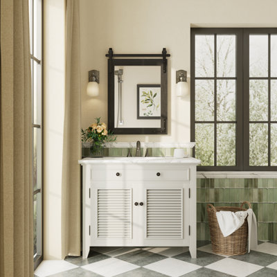 Miroir mural Amara Rustic Farmhouse