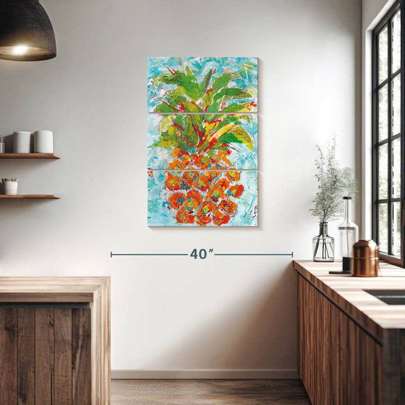 Yarlin Pineapple Bright, 38" H x 24" W