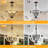 White 5-Light Chandelier Wood S-1023503758-1023503753