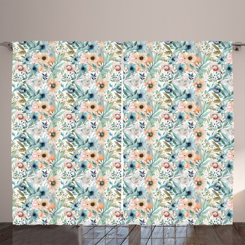 Semi Sheer Curtain Pair