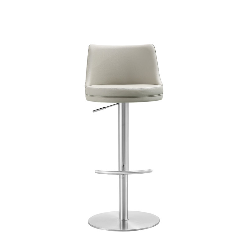 Tabouret tournant à hauteur réglable Viverette, Argent