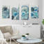 Variation bleu-gris-ensemble de 4 reproductions d’art sur toile tendue-1871823158