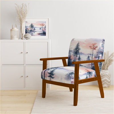 Chaise rembourrée River Forest - Fauteuil Summer Twilight Mist Woodland I